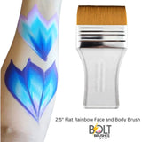 BOLT | Diamond Collection - Rainbow Face and Body Brush (2.5 Inch Flat)
