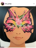 WabbyFun - Face Painting Practice Board | Lily- front view