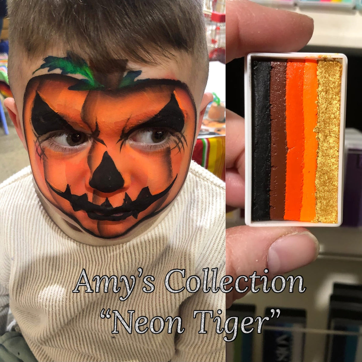 Amy's Collection One Stroke Rainbow Cake NEON Tiger 30g The Face