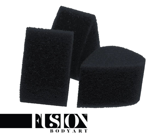 Fusion Petal sponge pack of 3- Charcoal