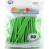 DTX (Sempertex) 260 Modelling Balloon Lime Green pack of 50 or 100