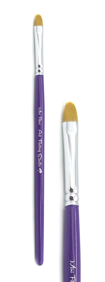 Art Factory Studio Face Paint Brush | Mini Filbert Brush