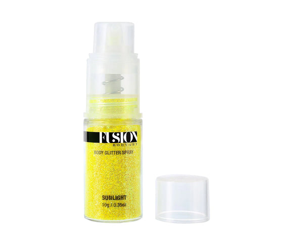 Fusion Face Painting Glitter Pump Spray | Iridescent Sunlight Yellow