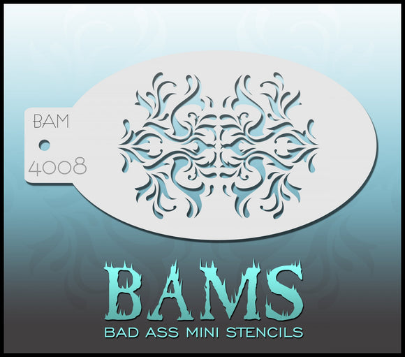 BAM- Bad Ass Mini Face painting Stencils 4008