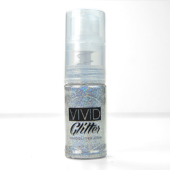 VIVID Glitter | Fine Mist Glitter Spray Pump | Silver Hollogram 14ml