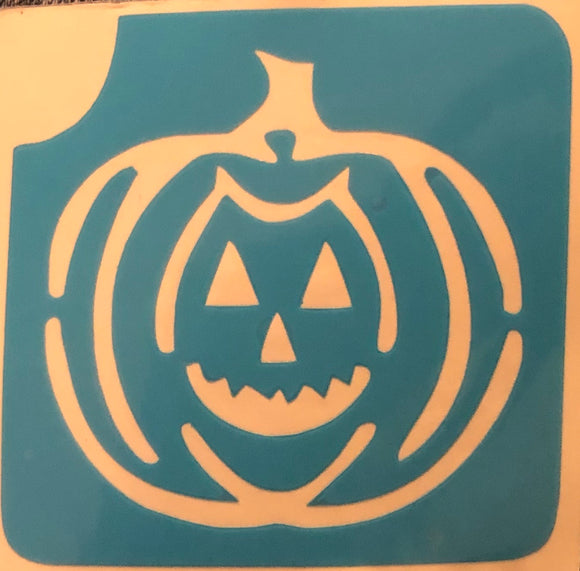 Glitter Tattoo Stencil - Halloween pumpkin- Jack o lantern
