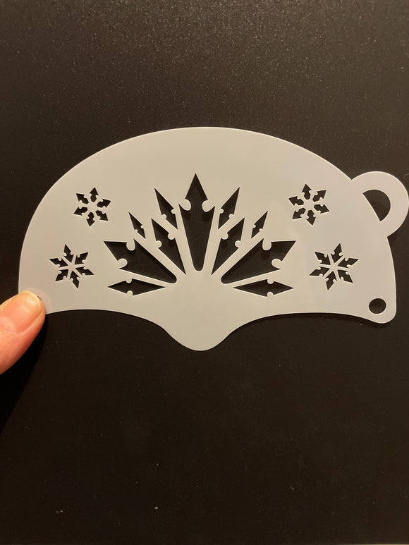 AB stencils- frozen crown and snowflakes