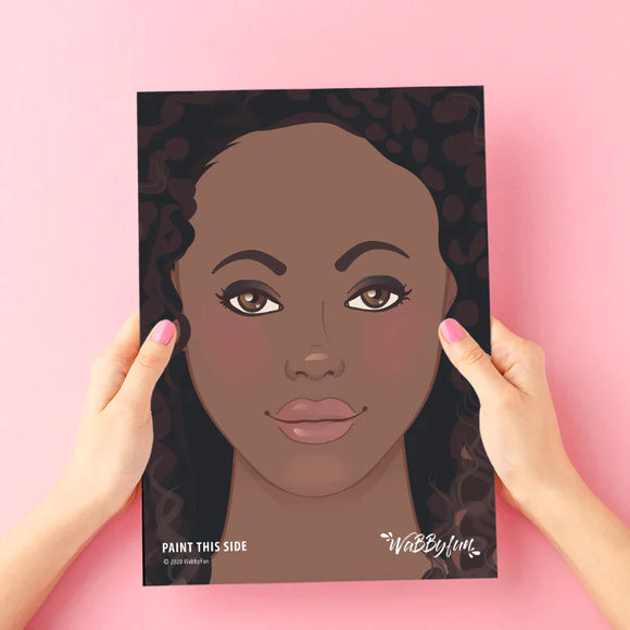 WabbyFun - Face Painting Practice Board | Tara- front view