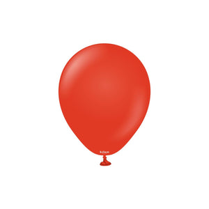 Kalisan 12cm Round Balloons Red pack of 100- perfect for spidermans head, ladybird bodies.