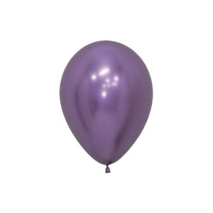 Sempertex 12cm Round Balloons Reflex (chrome) Violet- pack of 50.