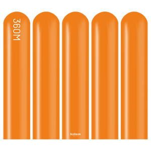 Kalisan 360 twisting balloons Orange- pack of 50
