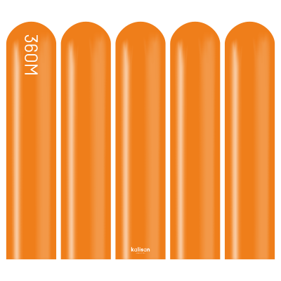 Kalisan 360 twisting balloons Orange- pack of 50
