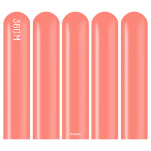 Kalisan 360 twisting balloons Coral- pack of 50