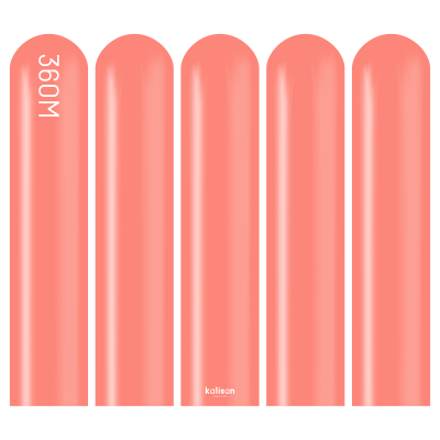 Kalisan 360 twisting balloons Coral- pack of 50