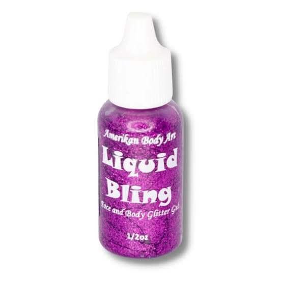 Amerikan Body Art Liquid Bling- 1/2 oz- Fuchsia