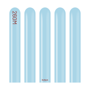 Kalisan 260 twisting balloons Macaron Blue- Pack of 100