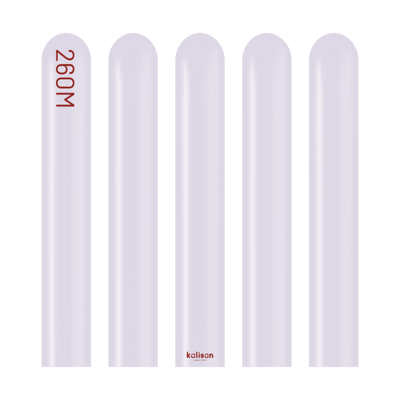 Kalisan 260 twisting balloons Macaron Lilac-Pack of 100