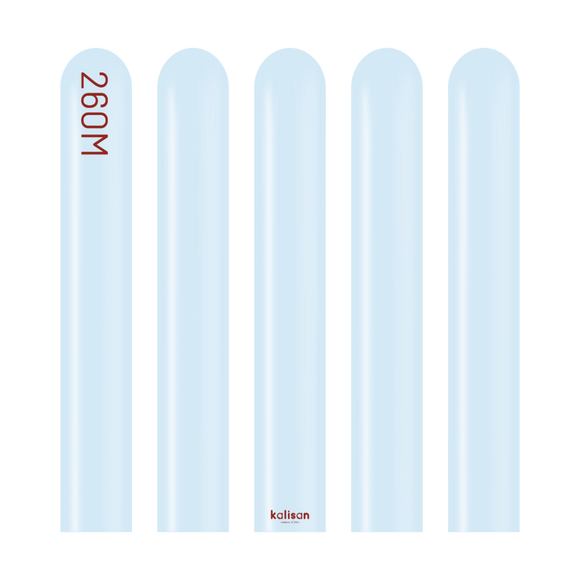 Kalisan 260 twisting balloons Baby Blue- Pack of 100