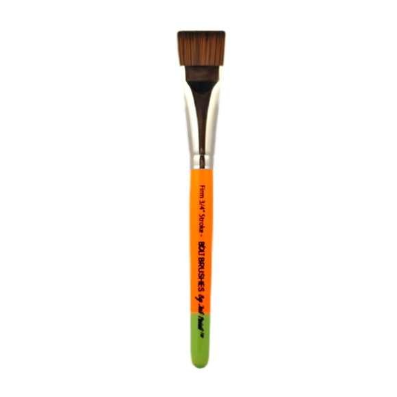 BOLT | Face Painting Brushes by Jest Paint - 3/4 inch flat one stroke Brush
