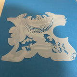 Glitter and Ghouls face painting stencil- Build a Bat