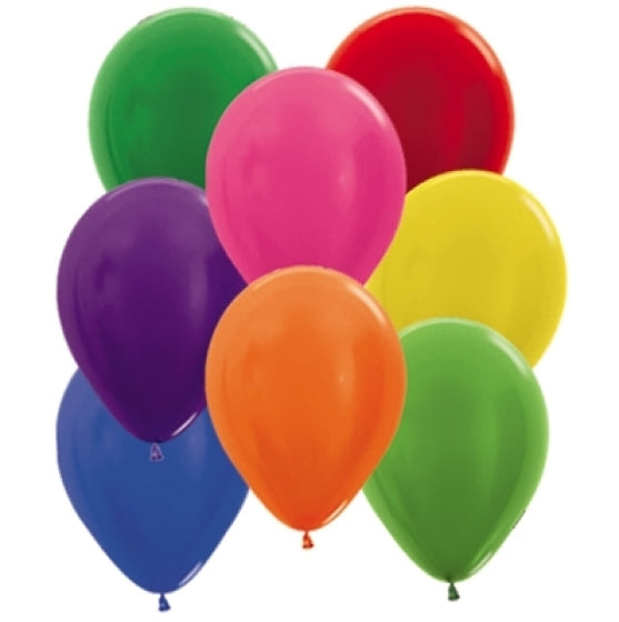 Sempertex 12cm Round Balloons Metallic Assortment pack of 50