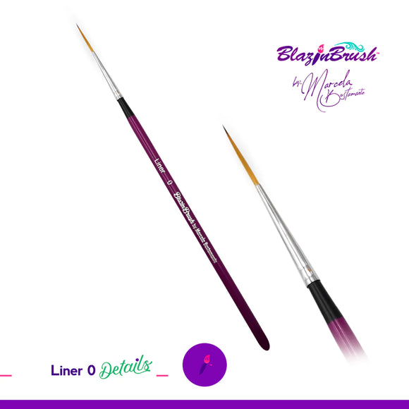 Blazin Face Painting Brush by Marcela Bustamante | DETAILS COLLECTION - Liner #0