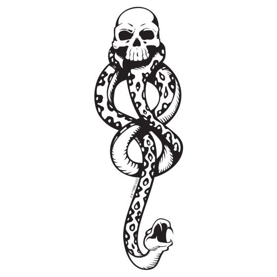 Harry Potter Dark MarkTemporary Tattoo Pack of 4- Apply with water