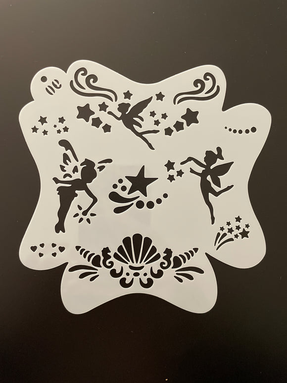 AB face painting stencil-  Mermaids and Fairies