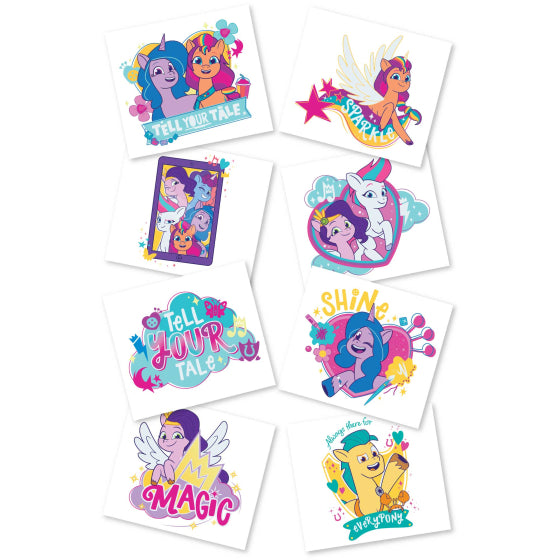 My lil pony -Tell your tale- Temporary Tattoo Pack- Apply with water