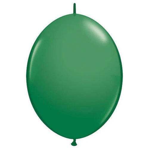 Qualatex Quick link balloons pack of 50- 6 inch  Green