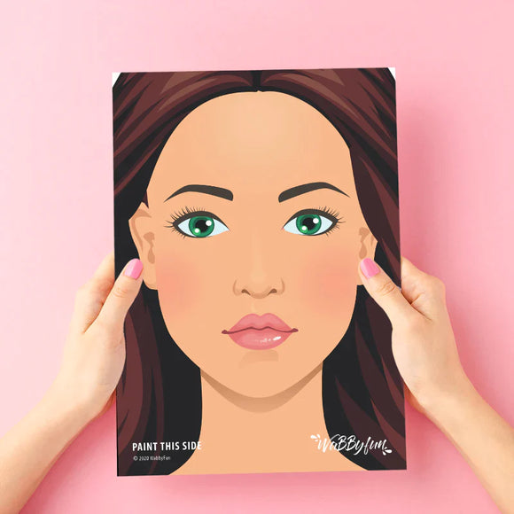 WabbyFun - Face Painting Practice Board | Nikki- front view