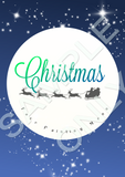 Christmas Face Painters Menu- double side printed and laminated