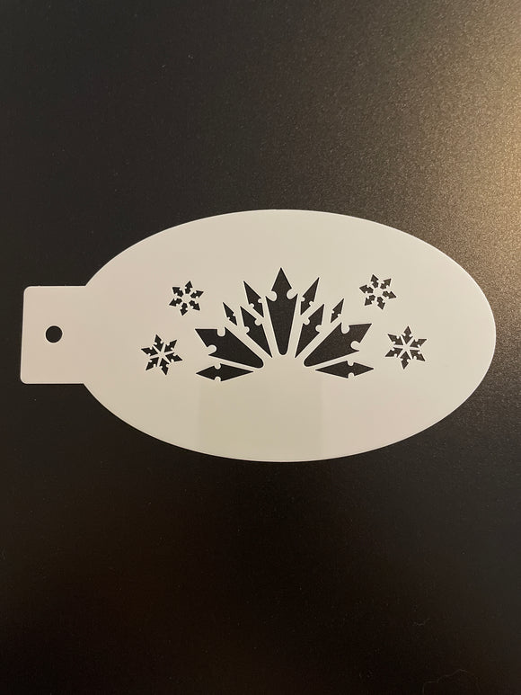 AB stencils- frozen crown and snowflakes