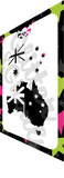 Glitter and Ghouls Face Painting Stencil- 759- Aussie flag - suitable for arm designs