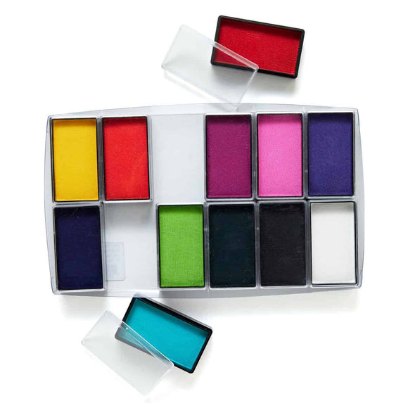 Global Face and Body Art - Face Paint Set- 12x 15g Colours