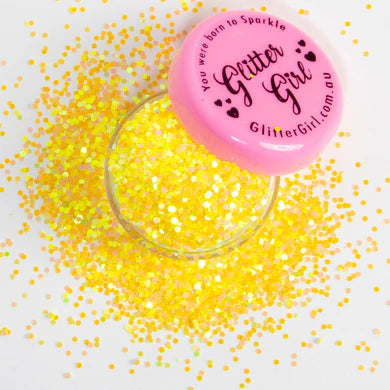 Glitter Girl Biodegradable Eco Glitter- Banana Yellow