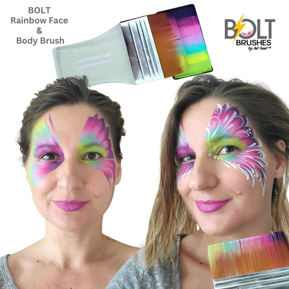 BOLT | Diamond Collection - Rainbow Face and Body Brush (2.5 Inch Flat)