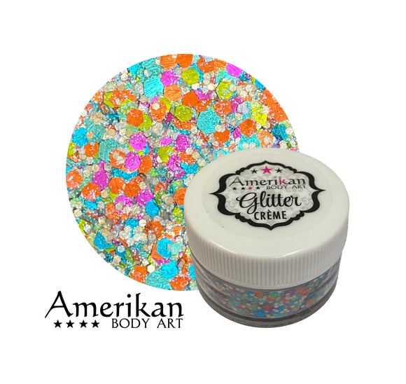 Amerikan Body Art non smear chunky glitter creme- Capricorn