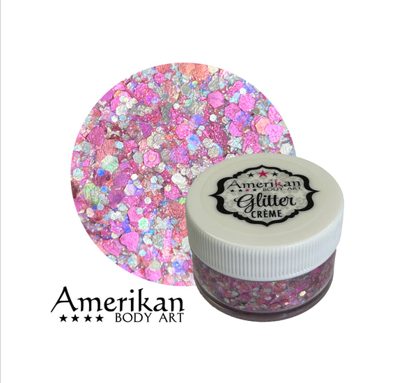 Amerikan Body Art non smear chunky glitter creme- Cupid 15g