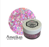Amerikan Body Art non smear chunky glitter creme- Cupid 15g