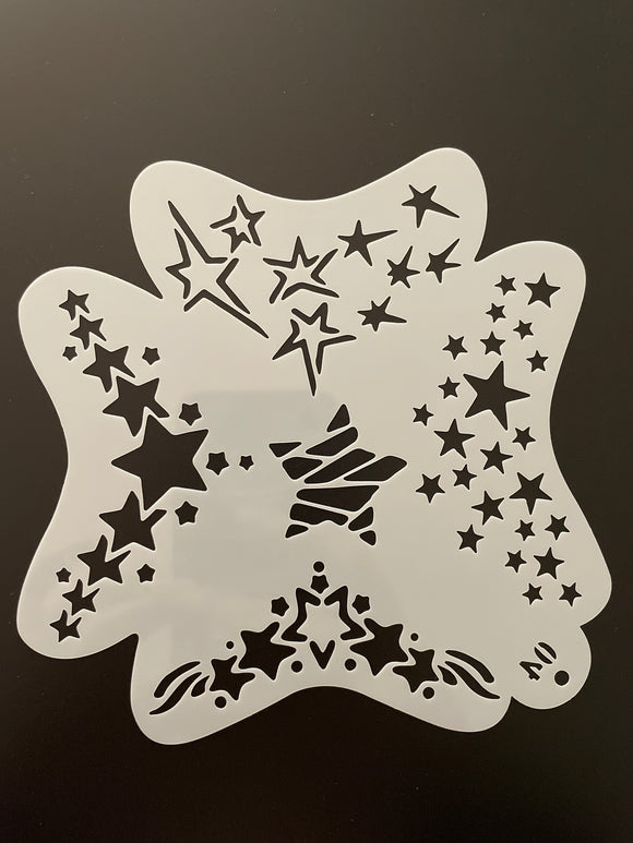 AB face painting stencil- All the Stars