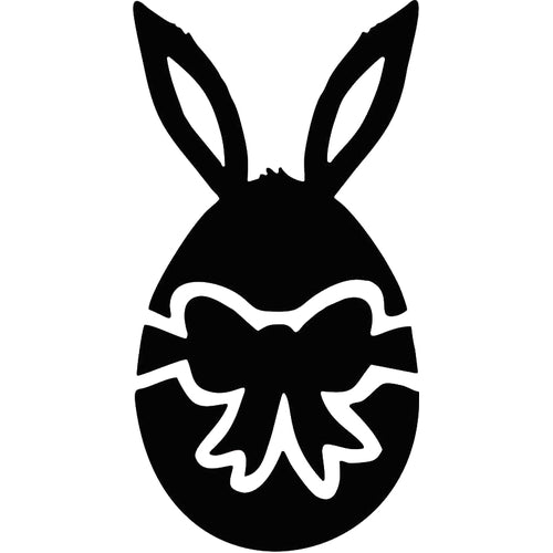 Glitter Tattoo Stencil - Easter egg Bunny