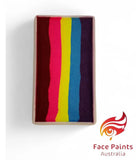 Face Paints Australia- One Stroke Rainbow Cake-  Flutterby 30g
