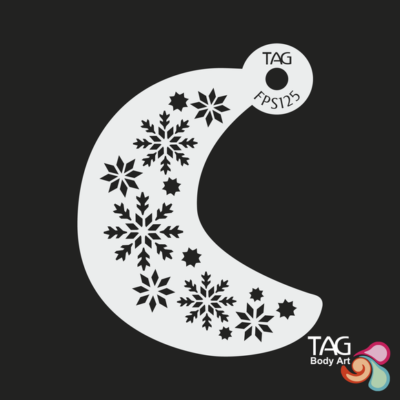 TAG Face Painting Stencil -FPS125- Snowflake Swirl