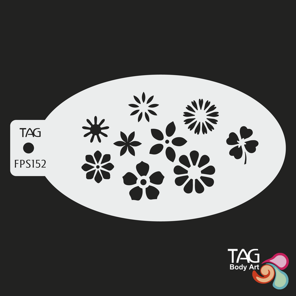 TAG Face Painting Stencil - FPS152 Petal Parade