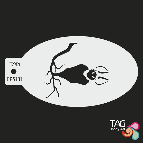 TAG Face Painting Stencil-FPS181 Hanging Bat
