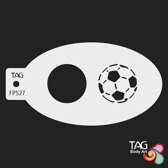 TAG Face Painting Stencil-FPS27 Soccer Balls