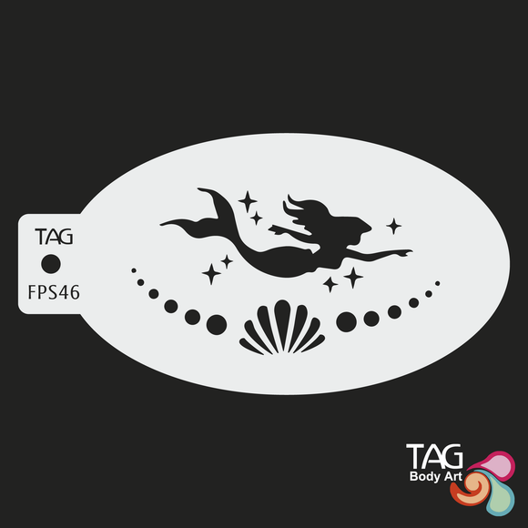 TAG Face Painting Stencil-FPS46 Mermaid Magic