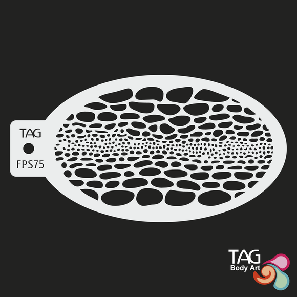 TAG Face Painting Stencil-FPS75 Reptile Skin