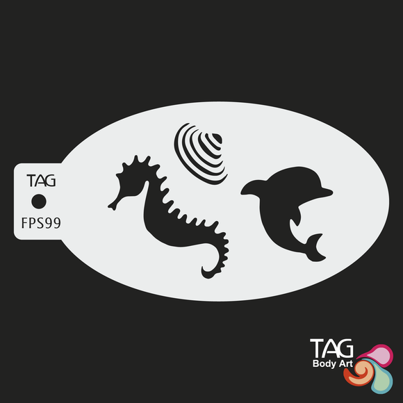 TAG Face Painting Stencil- FPS99 Ocean Friends